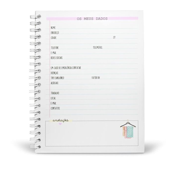 Caderno de Encomendas/Pedidos de Costura