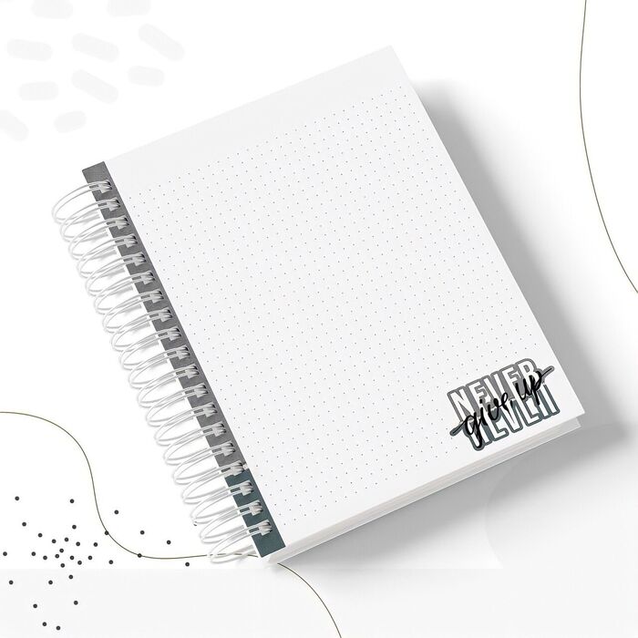 Caderno Masculino Never Give Up