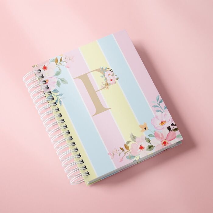 Caderno Floral Alfabeto