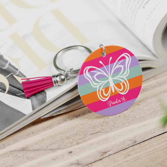 Porta-Chaves Bloom Personalizado com Nome