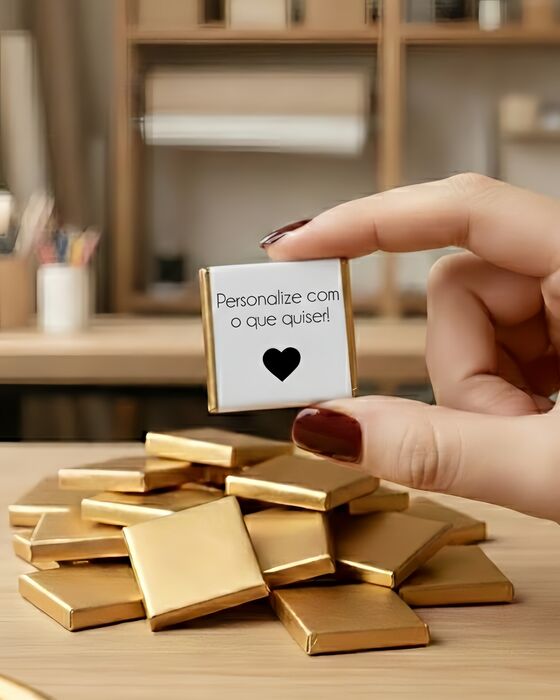 Mini Chocolates Personalizados - Design 100% à Escolha