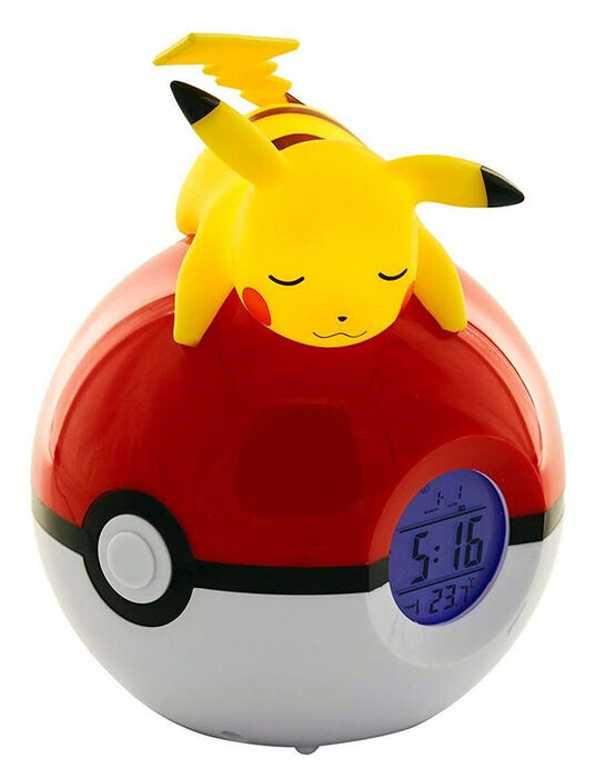 Despertador Pokemon Pikachu Pokeball LED