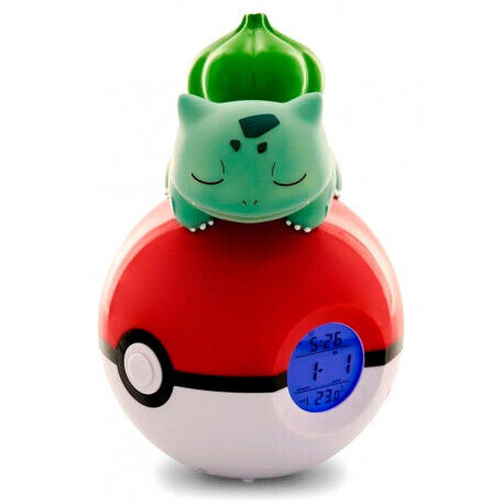 Despertador Pokemon Bulbasaur Pokeball LED