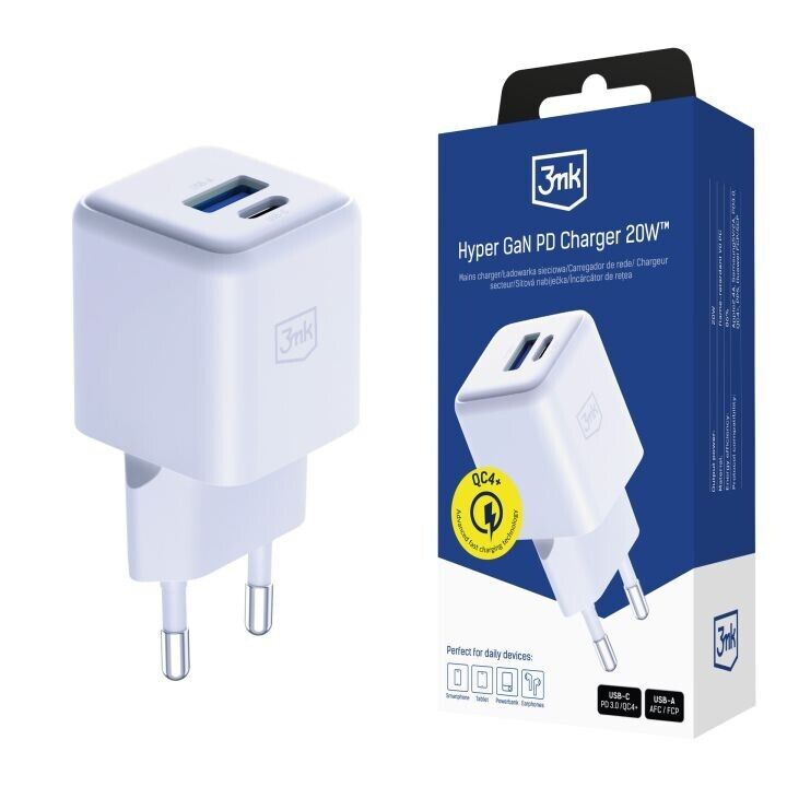 3mk Hyper Gan Charger 20W Qc4+ Pd Pps Usb 1a1c Eu