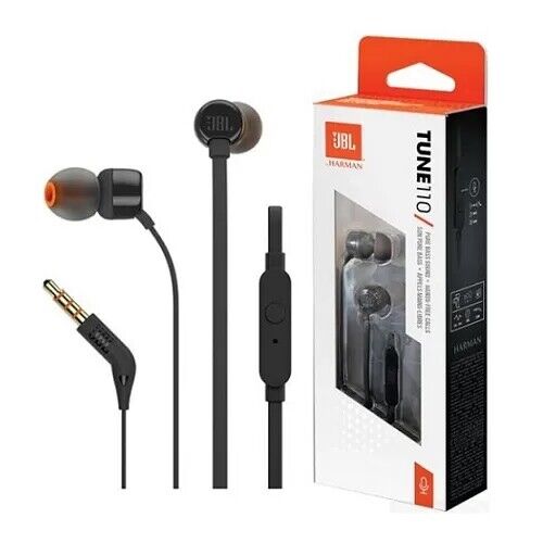 JBL Headset T110 in-ear | Preto
