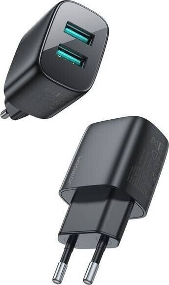 Carregador Joyroom  2x USB-A | 2.4A | Preto
