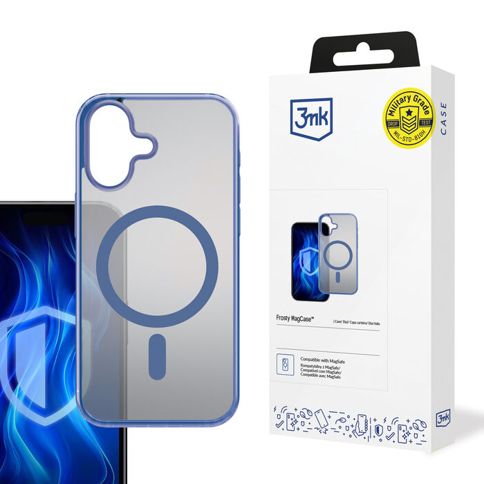 3mk Frosty Magcase Blue - Apple iPhone 16 Plus