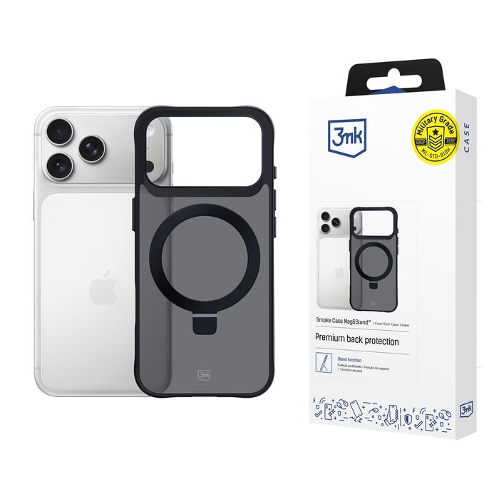 3mk Smoke Case Mag&stand - Apple iPhone 17 Pro