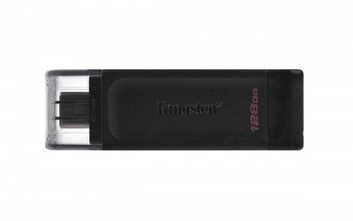 Kingston Unidade flash USB Technology DataTraveler 70 128 GB USB tipo C 3.2 Gen 1 (3.1 Gen 1) preta