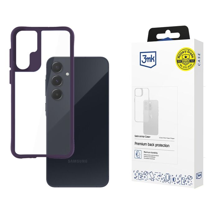 3mk Satin Armor Case+ Purple - Samsung Galaxy A55 5G