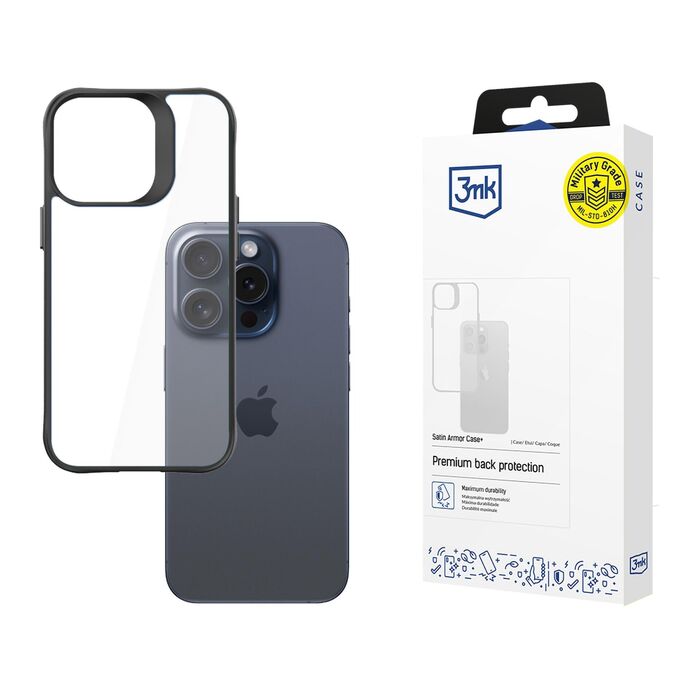 3mk Satin Armor Case+ - Apple iPhone 15 Pro