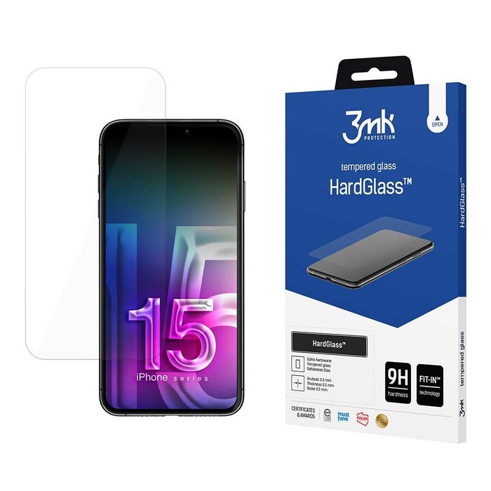 3mk HardGlass - Matt Max Privacy iPhone 15 Plus/16 Plus
