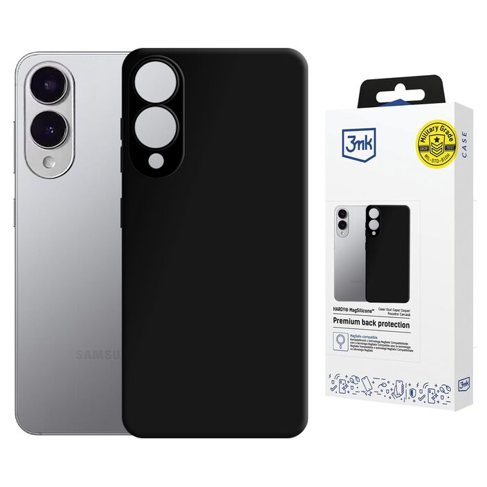 3mk Hardy Magsilicone Black - Samsung Galaxy S25 Edge