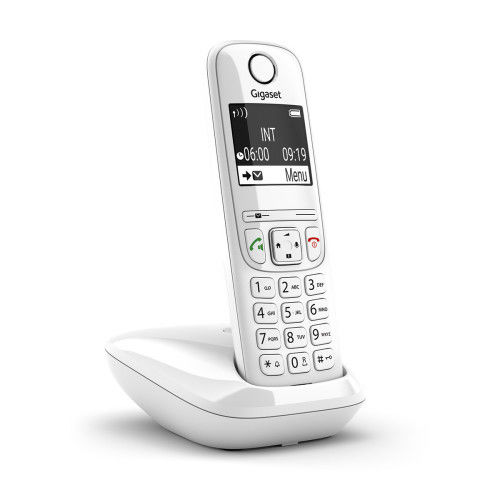 Gigaset AS690 DECT/telefone analógico identificador de chamadas branco