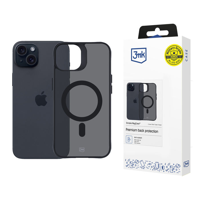 3mk Smoke Magcase - Apple iPhone 15 Plus