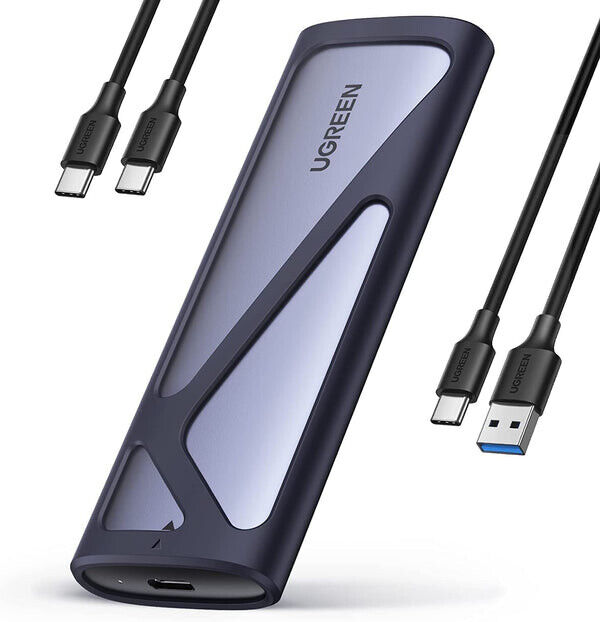 Ugreen 90264 Caixa para Discos Rígidos Compartimento SSD Cinzento M.2
