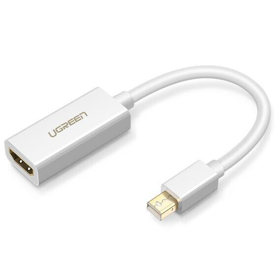 Ugreen 10460 adaptador de cabo de vídeo Mini DisplayPort HDMI Branco