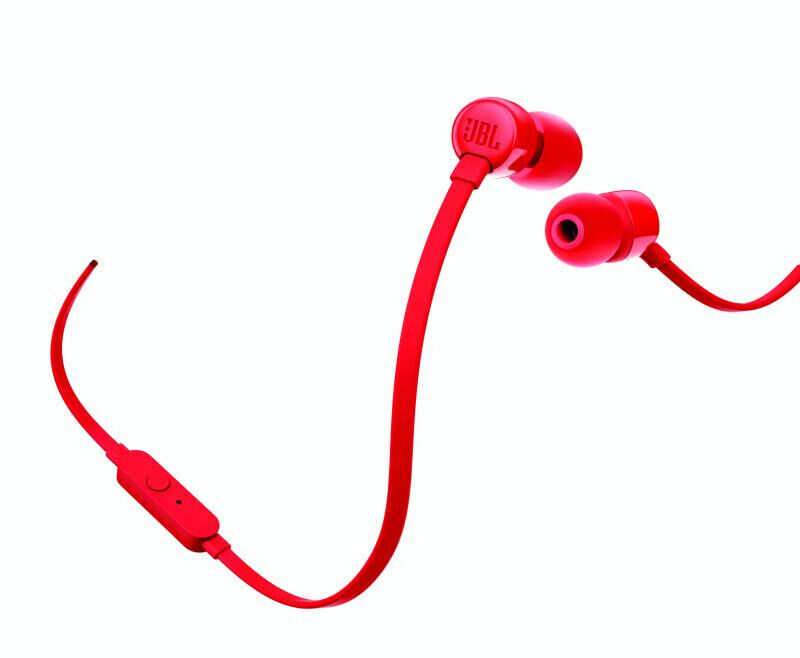 JBL Tune 110 Auscultadores Com fios Intra-auditivo Chamadas/Música Vermelho