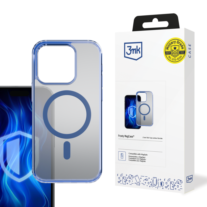 3mk Frosty Magcase Blue - Apple iPhone 14 Pro