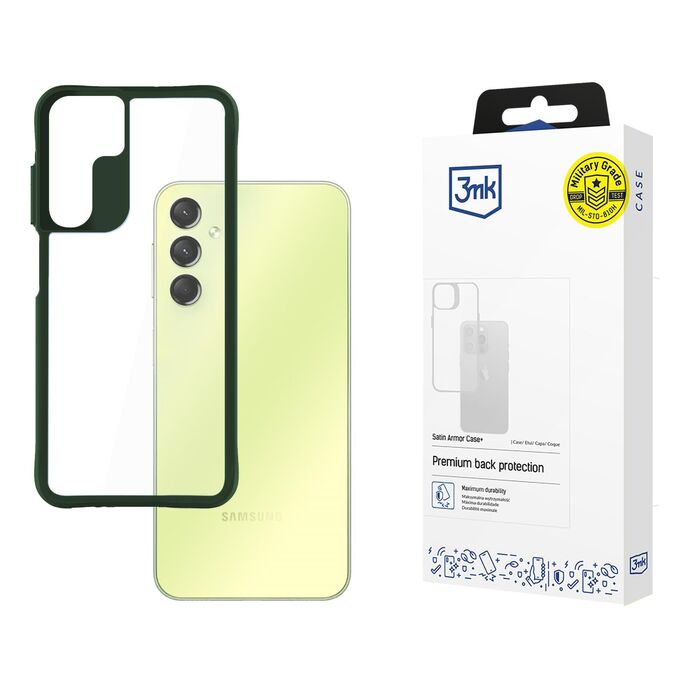 3mk Satin Armor Case+ Green - Samsung Galaxy A25 5G