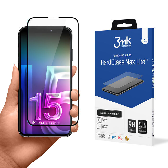 3mk HardGlass Max Lite - iPhone 16 Plus