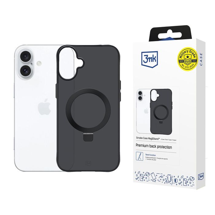 3mk Smoke Case Mag&stand - Apple iPhone 17
