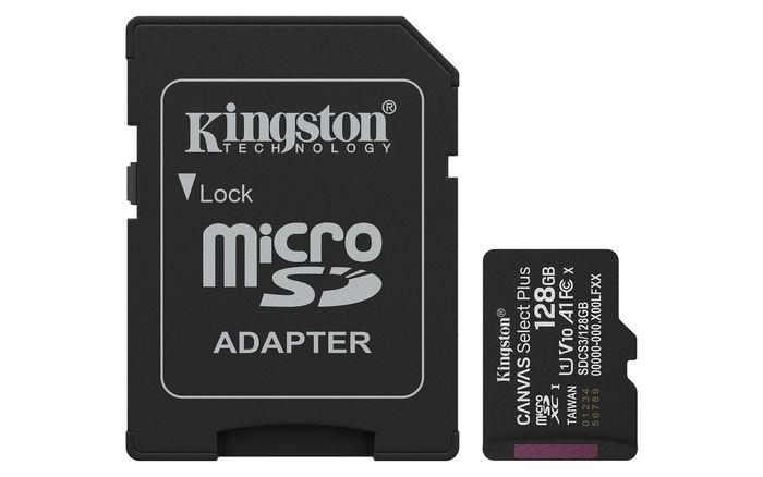 Kingston Technology Canvas Select Plus Gen3 128 GB MicroSDXC UHS-I Classe 10