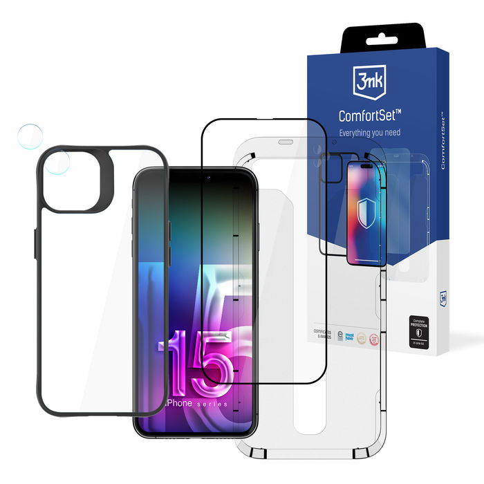 3mk Comfort Set 4 In 1 - Apple iPhone 15