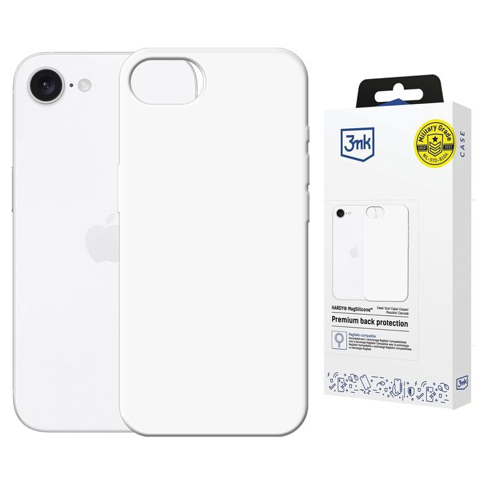3mk Hardy Magsilicone White - Apple iPhone 16E