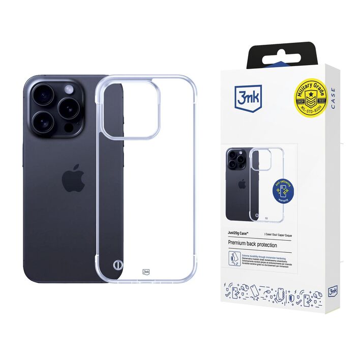 3mk Just20g Clear Case - Apple iPhone 16 Pro