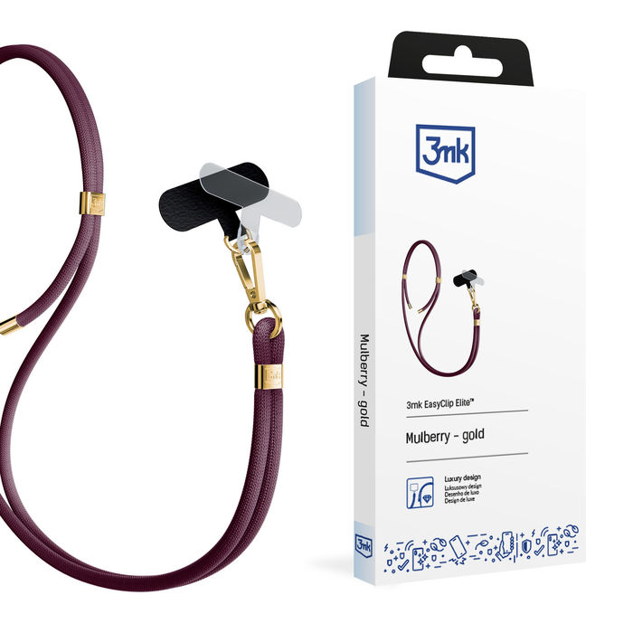3mk Easyclip Elite -  Mulberry (gold)