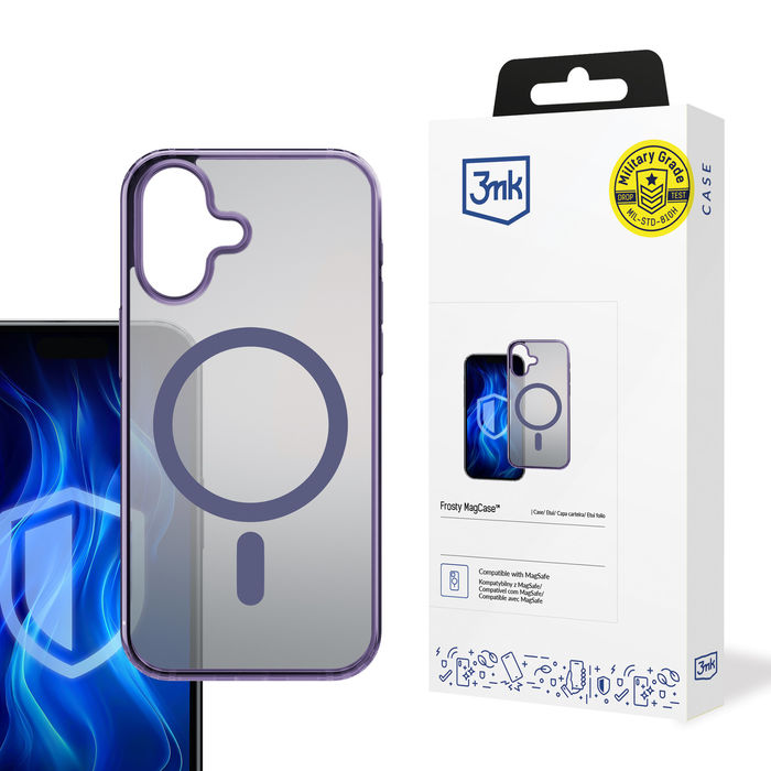 3mk Frosty Magcase Purple - Apple iPhone 16