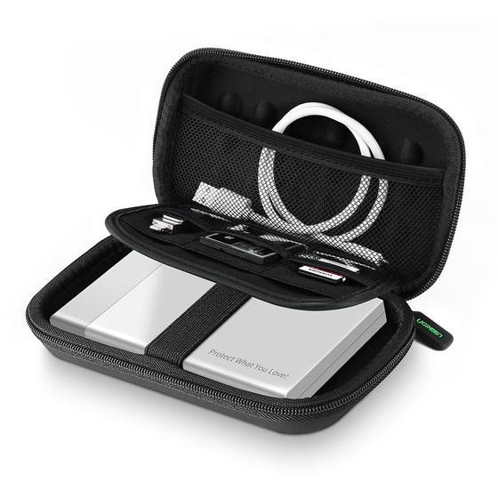 Ugreen 40707 bolsa para discos rígidos Bolsa protetora EVA (Acetato de vinil de etileno) Preto