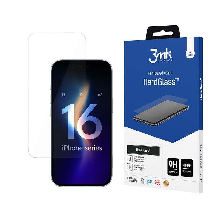 3mk HardGlass Max Lite Black - iPhone 16 Pro Max