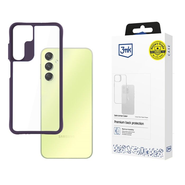 3mk Satin Armor Case+ Purple - Samsung Galaxy A25 5G