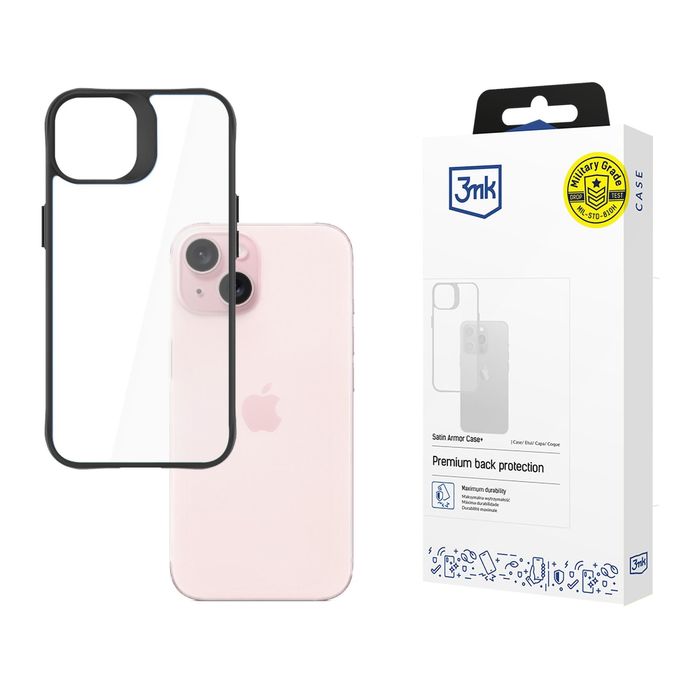 3mk Satin Armor Case+ - Apple iPhone 15