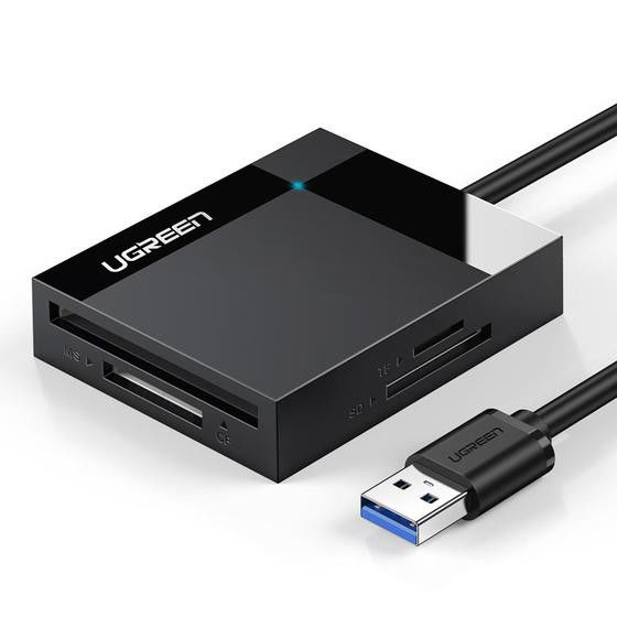 Ugreen 30333 leitor de cartões USB Preto