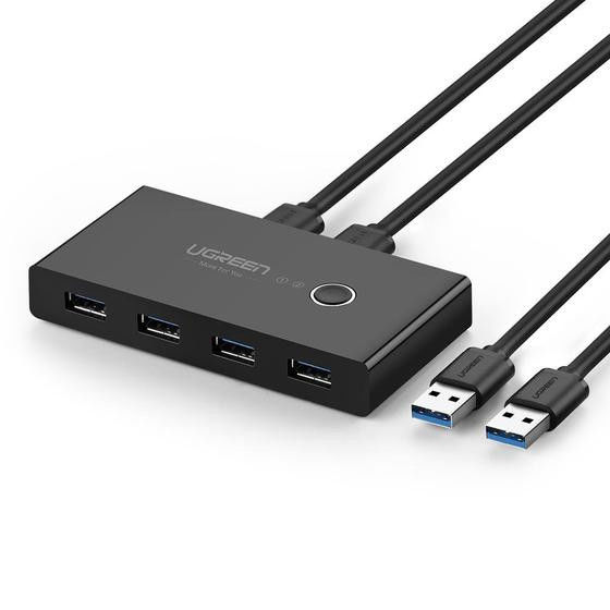 Ugreen 30768 hub de interface USB 3.2 Gen 1 (3.1 Gen 1) Type-A 5000 Mbit/s Preto