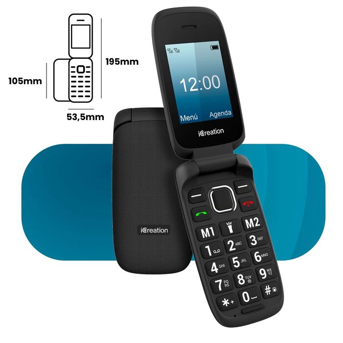 iCreation telefone C20 | 2G | Dual SIM | 800mAh 
