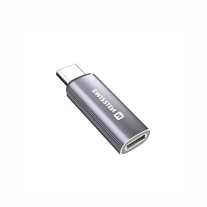 Swissten Adaptador de Carga USB-C para Lightning Cinzento
