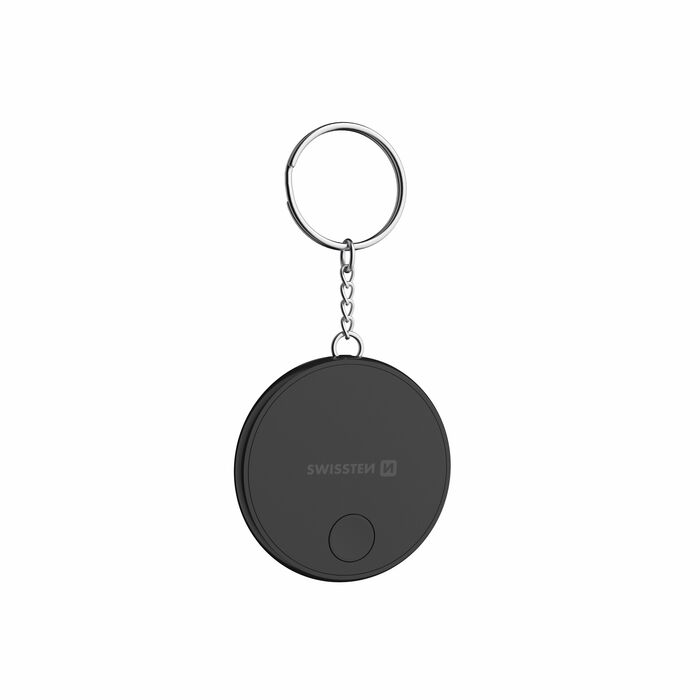 Swissten Find Tag Preto com função Apple Find My