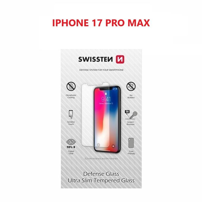 Swissten Vidro Temperado 2.5D iPhone 17 Pro Max
