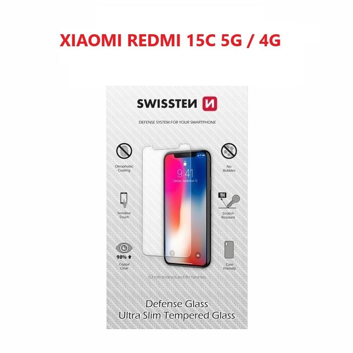 Swissten Vidro Temperado 2.5D Xiaomi Redmi 15C 5G / 4G