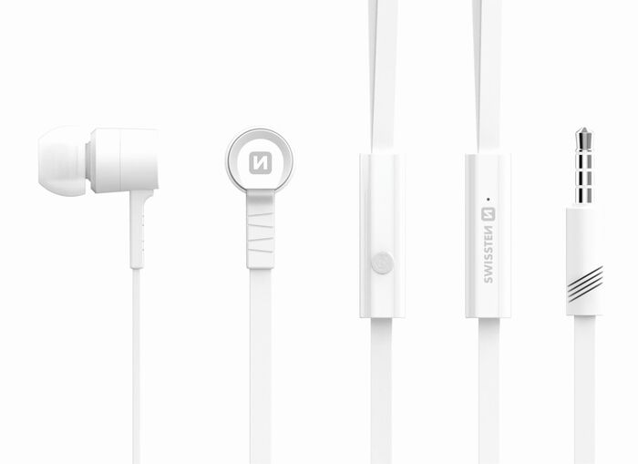 Swissten Earbuds Rainbow YS-D2 Branco