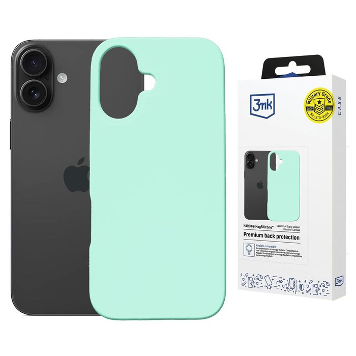 3mk Hardy Magsilicone Teal - Apple iPhone 16
