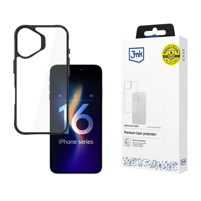 3mk Satin Armor Case+ - Apple iPhone 16 Plus