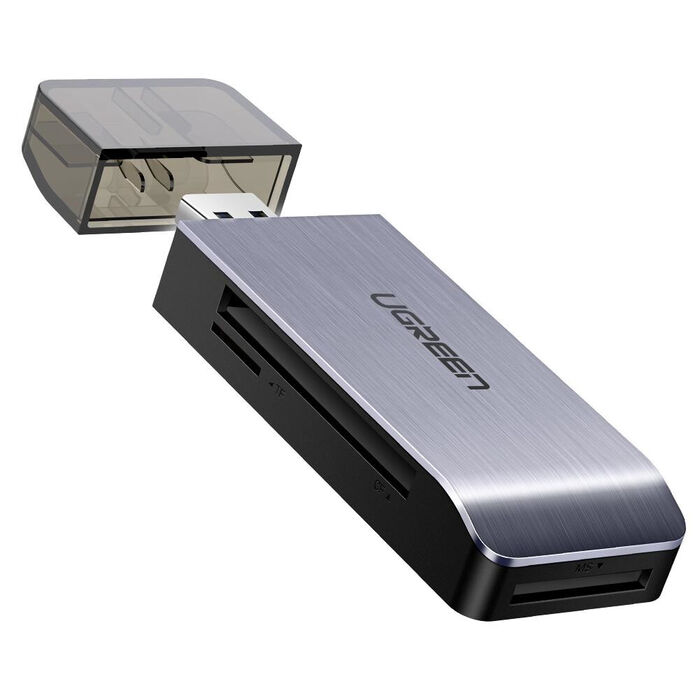 Ugreen 50541 leitor de cartões USB 3.2 Gen 1 (3.1 Gen 1) Aço