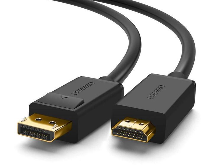 Ugreen 10239 adaptador de cabo de vídeo 1,5 m DisplayPort HDMI Preto