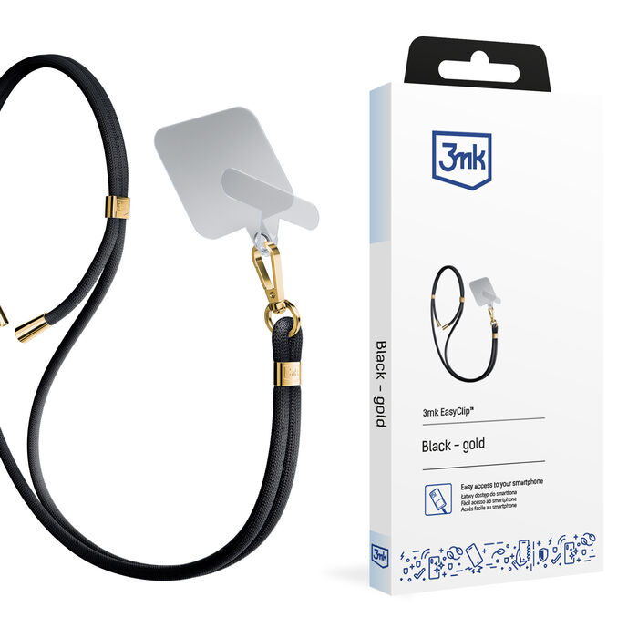 3mk Easyclip -  Black (gold)