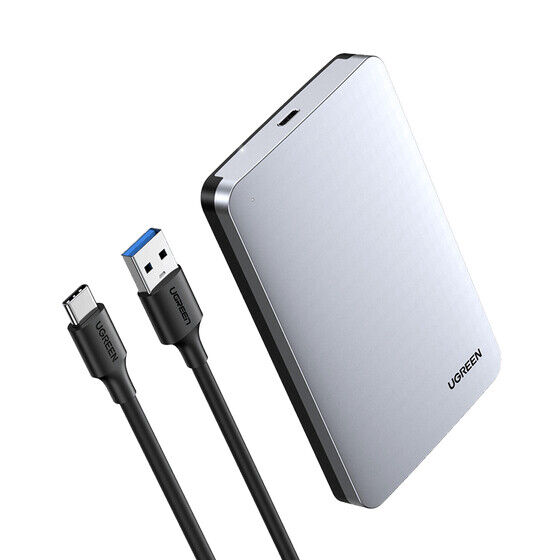 Ugreen 70498 Caixa para Discos Rígidos Compartimento HDD/SSD Alumínio 2.5"